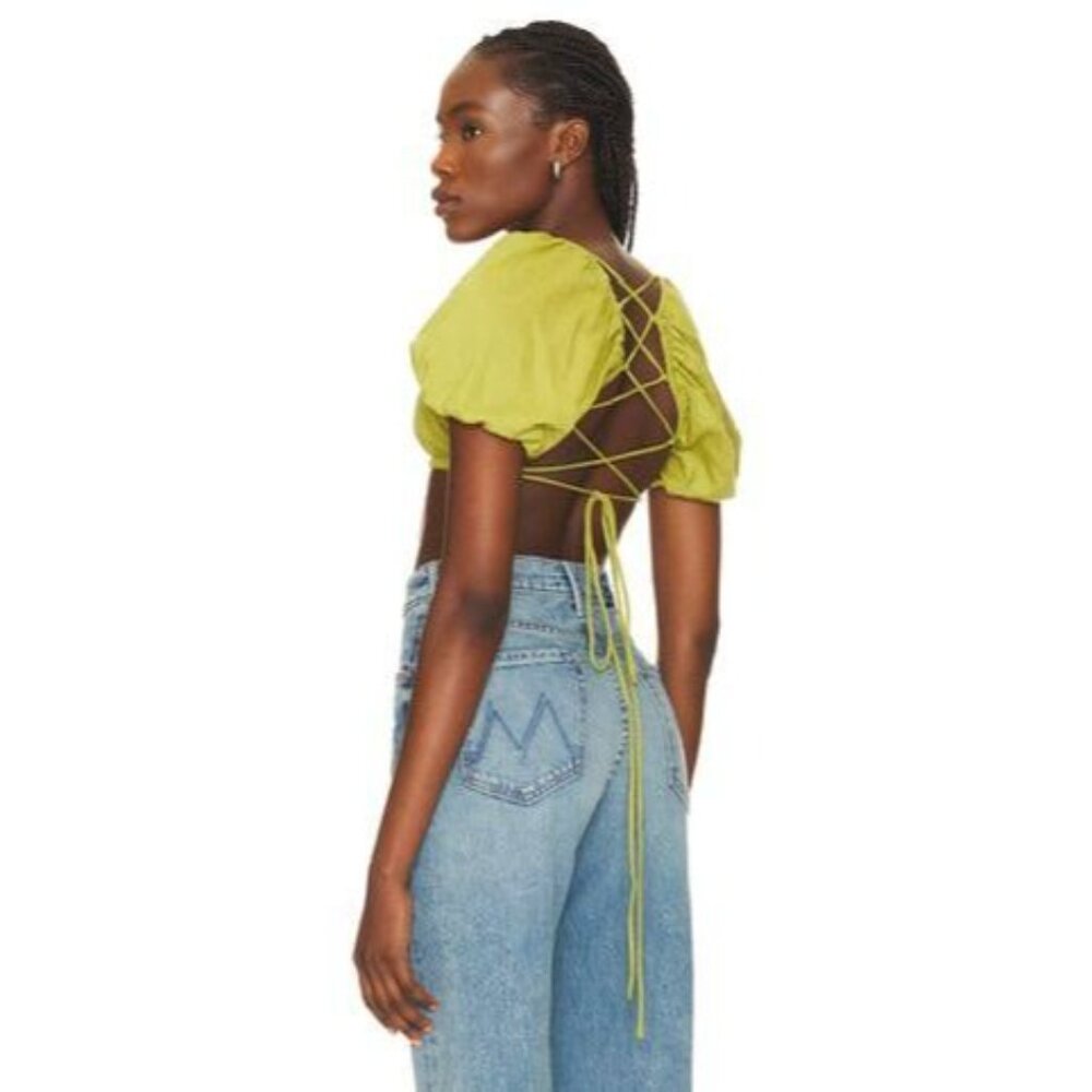 NWT Lovers and Friends Aviana Top in Green Women's Size Small - Picture 2 of 7